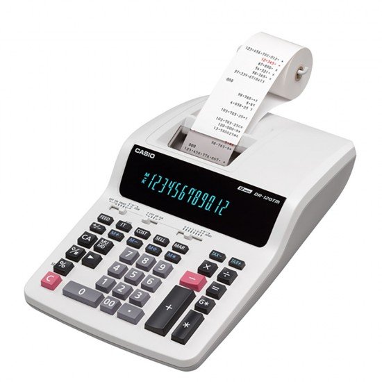 CASIO DR-120R-WE due-color Receipt printing calculator (12 bits) CASIO DR-120R-WE due-color Receipt printing calculator (12 bits)