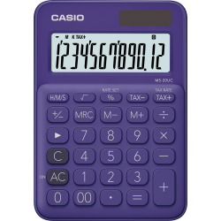 CASIO MS-20UC-PL 葡萄紫色 馬卡龍計算機