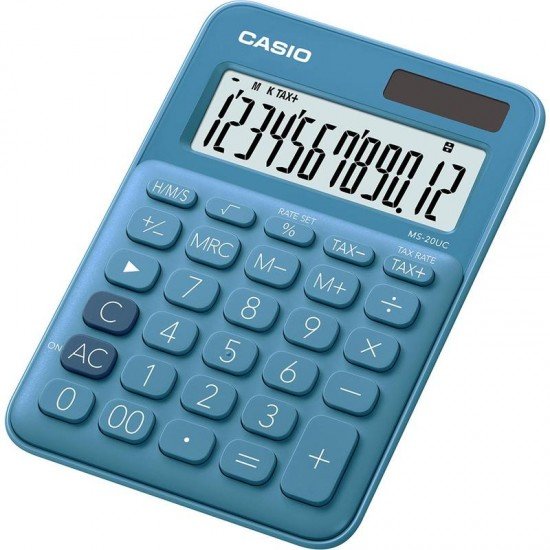 Casio MS-20UC-BU Blue Calculator