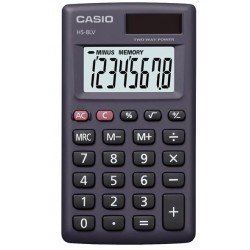 CASIO HS-8LV-BK Calculator (8 digit) 