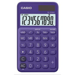 Casio SL-310U-PL 浪漫馬卡龍口袋型計算機 葡萄紫 10位