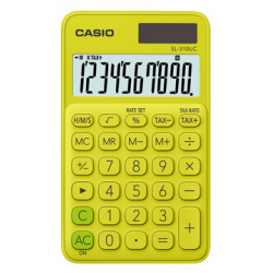 Casio SL-310U-YG 浪漫馬卡龍口袋型計算機 芥末黃 10位