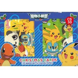 pokemon christmas card set Pokemon Christmas Card, Holiday Gift for Him, Gamer Stocking Stuffer