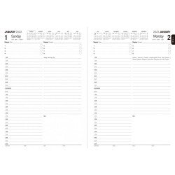 2024 Large administrative diary (One day 1 page, 1page for Saturday and Sunday separately) HD-301