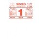 Desk calendar block 2024