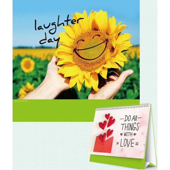 H99-77 desk calendar 13 sheets (Do things with love)
