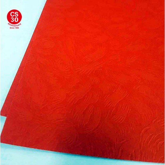 紅色揮春紙 (鳳尾紋)