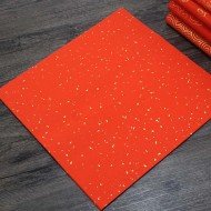 揮春灑金紅紙 (空白方型揮春紙 20張裝) 尺寸10x10寸