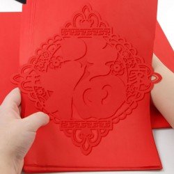 剪紙專用紙 A4大紅紙 (210mm x 297mm) (每包10張)