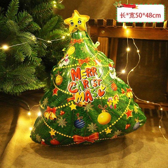 Christmas Aluminum Foil Balloons - Christmas Tree Merry Christmas Christmas Aluminum Foil Balloons - Christmas Tree Merry Christmas