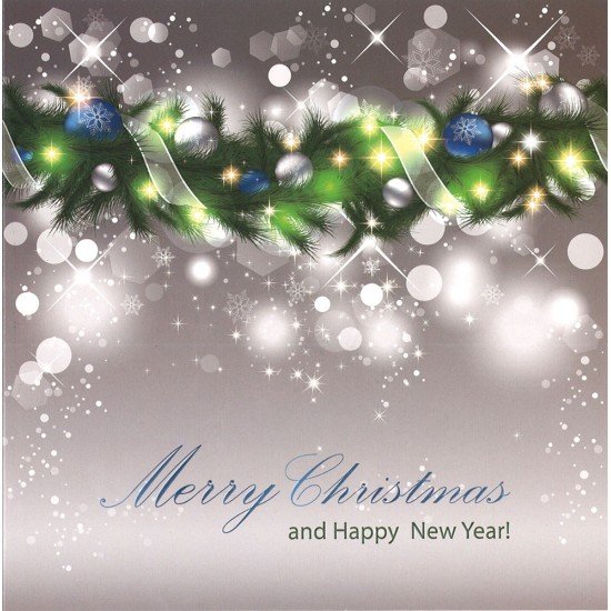 Christmas card Merry Christmas and Happy New year HX134