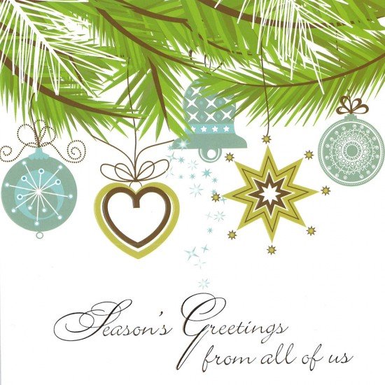 Christmas card Season Greeting from all of you HX135