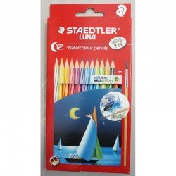 STAEDTLER 施德樓長帆 12色水溶色鉛筆 木顏色筆  13710C12H 