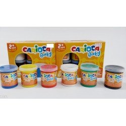 Carioca baby fingerpaint 6色手指畫 顏料 80ml EA colors