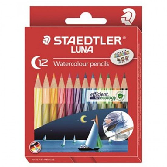 STAEDTLER施德樓 12色帆船短身木顏色筆 (水溶性彩色鉛筆)137-12