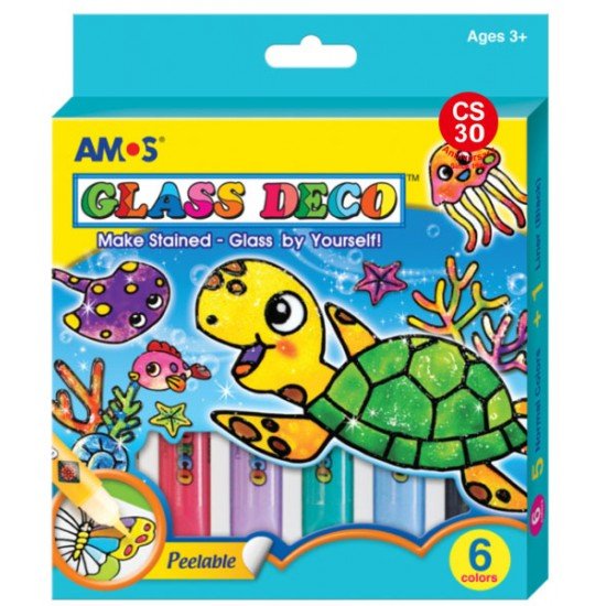 AMOS GLASS DECO – 玻璃彩 6 色(海龜)