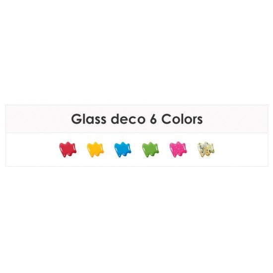 AMOS Glass Deco glass painting 6 color glass painting  ( Jewelry