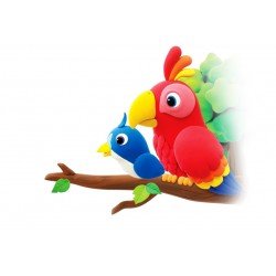 AMOS 超輕黏土8色 bird iClay 8 colors + leaflet 鳥兒  (18g x 8) 