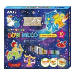 韓國 AMOS SUN DECO 無毒安全 12星座玻璃彩繪膠套 DIY