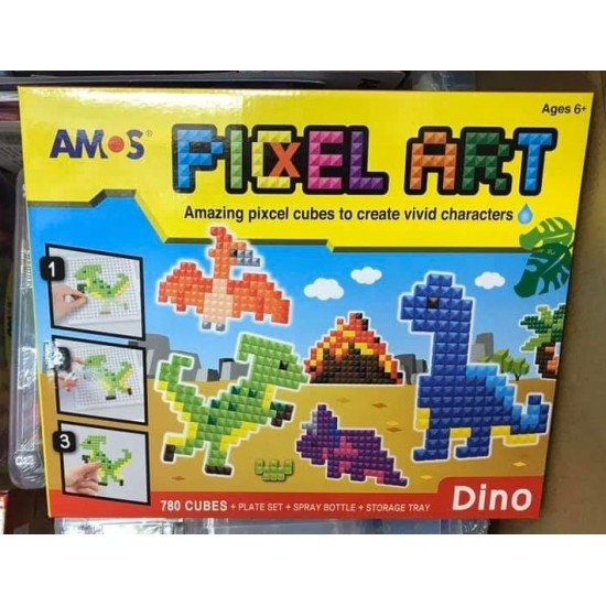 AMOS puzzle water puzzle main geometry square dinosaur models
