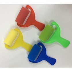 塗鴉工具-彩色海綿轆配件(4件)