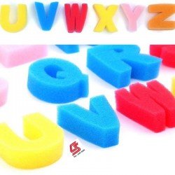 Sponge stamp - English letters A-Z (capital letter)
