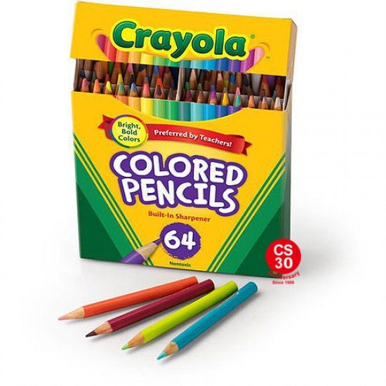 Crayola Colored Wood Pencil 64 Color