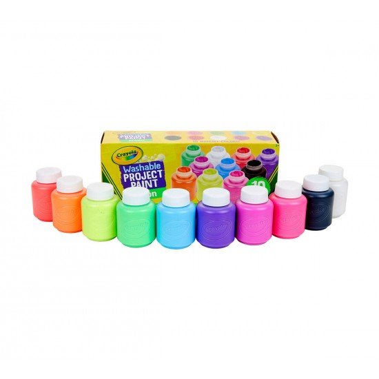 Crayola Washable Kids Paint 10 color (NEON colors)