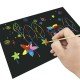 Scratch Drawing Paper DIY set A4 (with bamboo stick, pattern ruler) 