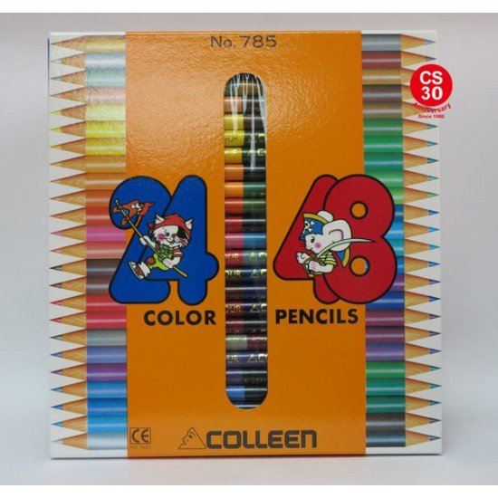 克麗-COLLEEN-785-48-雙頭木顏色筆24支～48色