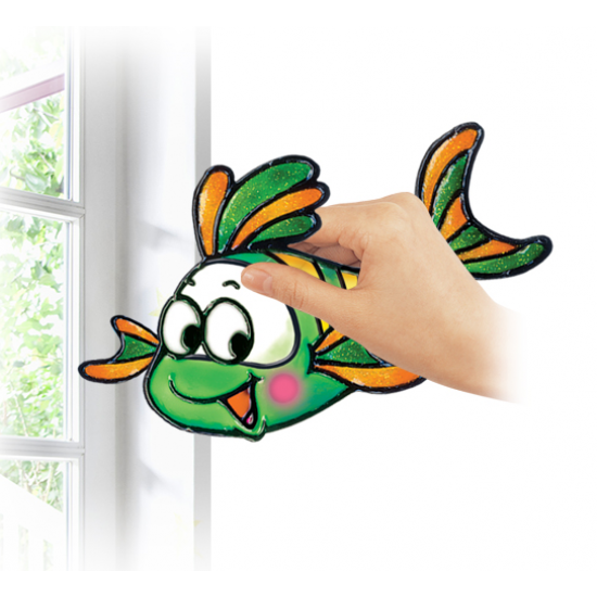 韓國AMOS GLASS DECO Sun Deco 可撕玻璃貼 Fish (熱帶魚) 玻璃貼 DIY PS10B6-D1 Peelable Sticker (DIY玻璃彩繪筆) 韓國AMOS GLASS DECO Sun Deco 可撕玻璃貼 Fish (熱帶魚) 玻璃貼 DIY PS10B6-D1 Peelable Sticker (DIY玻璃彩繪筆)