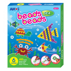 korea AMOS BB6P-S BEADS BEADS SEA – 6 Colors x 80 pcs