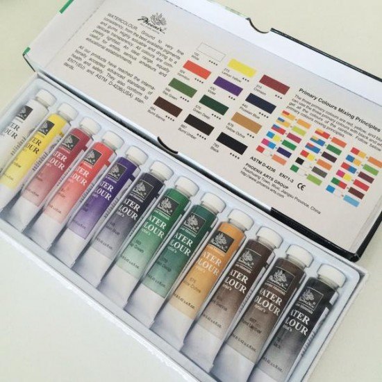 Phoenix Watercolor set (12 pcs pack)