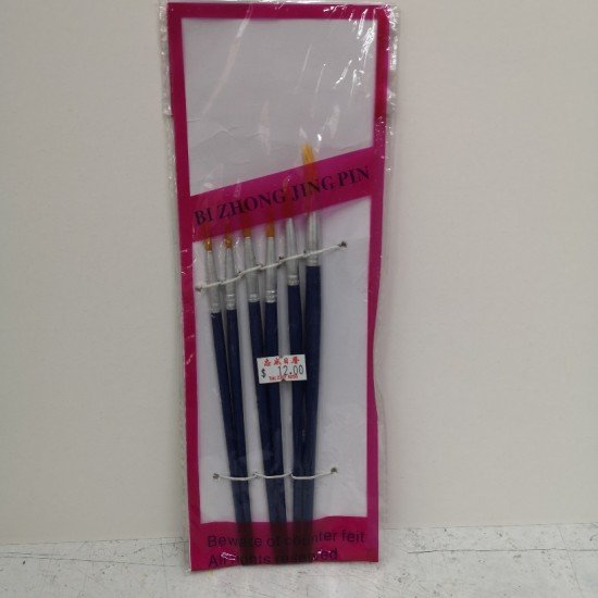 Watercolor brushes set 6pcs BI ZHONG JING PIN