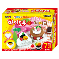 AMOS AM-828 7-color clay and mold (cake theme)