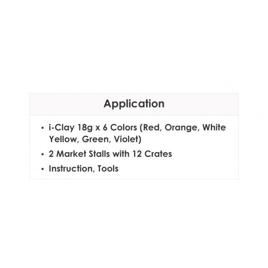 AMOS AM-IC18P6-MK iClay Market Kit 18g x 6 colors AMOS AM-IC18P6-MK iClay Market Kit 18g x 6 colors