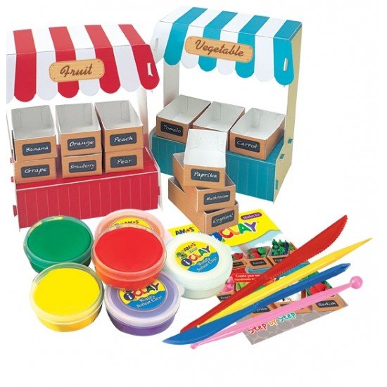 AMOS AM-IC18P6-MK iClay Market Kit 18g x 6 colors AMOS AM-IC18P6-MK iClay Market Kit 18g x 6 colors