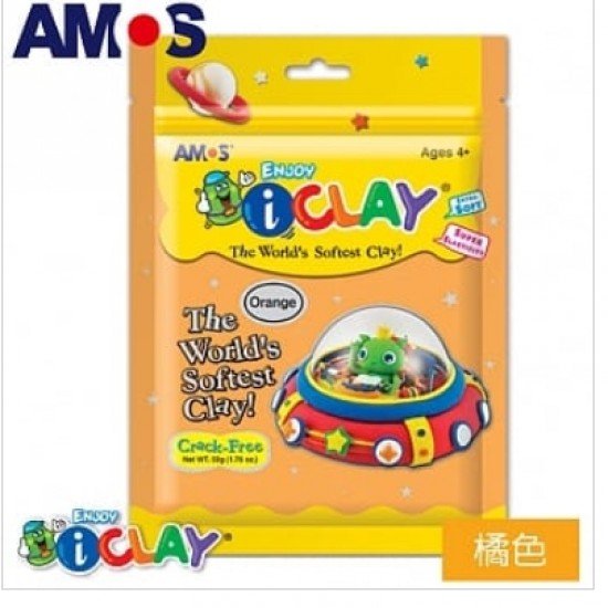 AMOS CLAY 50G softest Modelling Clay (orange)