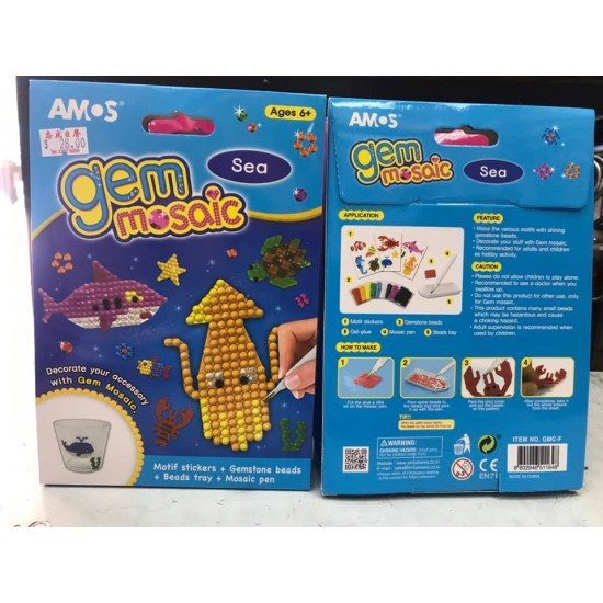 AMOS GMS-T Gem Mosaic Sea 創意拼鑽 海洋 DIY套裝 
