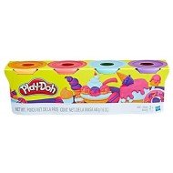 PlayDoh four-color clay sweet color 4 bottles:  light blue pink orange light purple