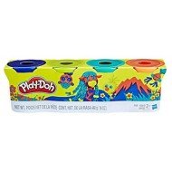 PlayDoh Four color Clay wild colors (Dark Blue Lime Green Teal Dark Orange)