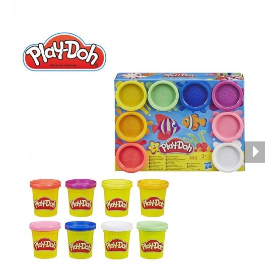 Play-Doh 培樂多 8色泥膠 黏土組(彩虹)  