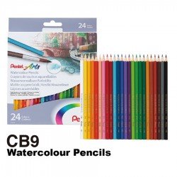 水溶性木顏色筆 Pentel 24色 CB9-24