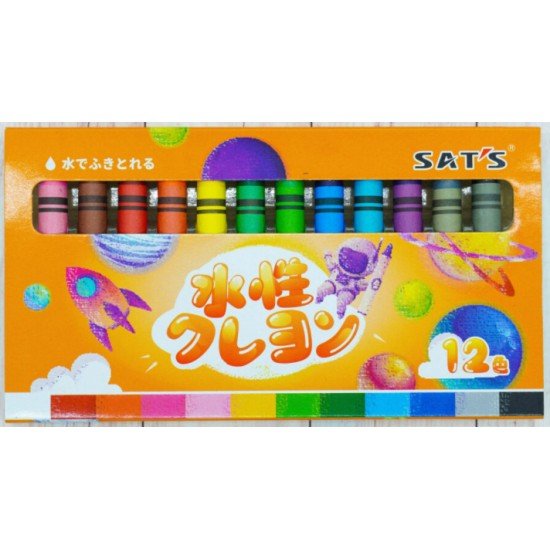 SAT’S A1012 Washable Crayon (Water-based Crayon)