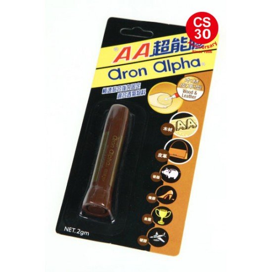AA wood leather type super glue