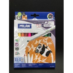 Milan 西班牙品牌 11色 + 1擦得甩水筆 