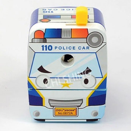 DELI 0672A Tram  Pencil Sharpener  (BLUE) 