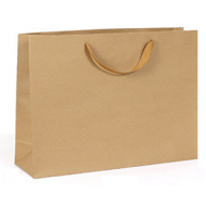 Extra Large Brown paper bag - horizontal (20 + 5" x 16 inch)