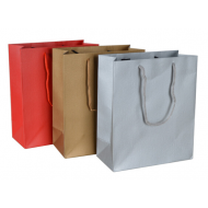Gold-Silver-Red Paper bag (10 3/8x 4 1/4 x13 1/8 inch)