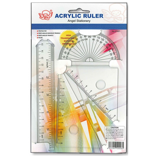 ANGEL 07001 Rubber Ruler Set